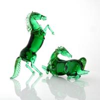 Pair of Large Pino Signoretto Horse Sculptures, Murano - Sold for $3,375 on 03-03-2018 (Lot 395).jpg